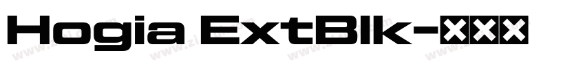 Hogia ExtBlk字体转换
